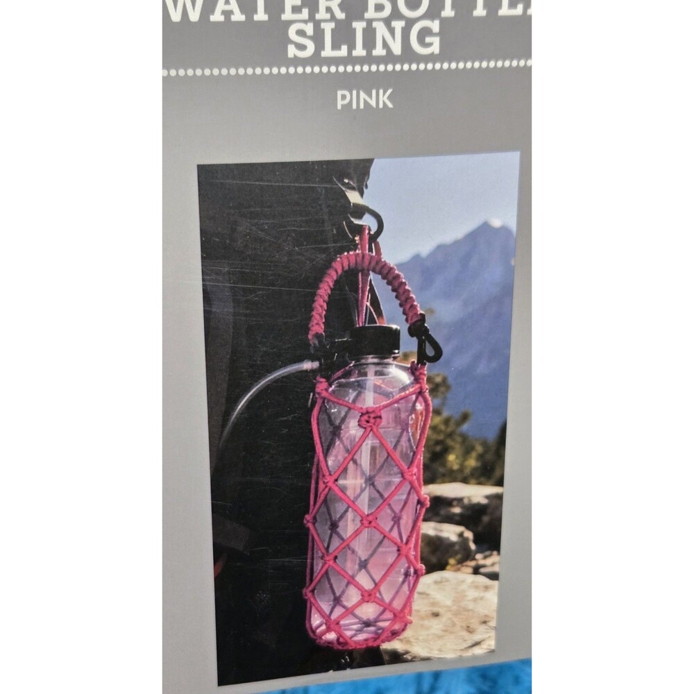 Destination Holiday Classic Nylon Water Bottle Sling w/ Handle Pink One Size